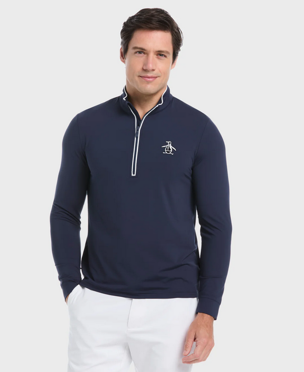 Quarter Zip Long Sleeve Sweater Style#OGKSE004