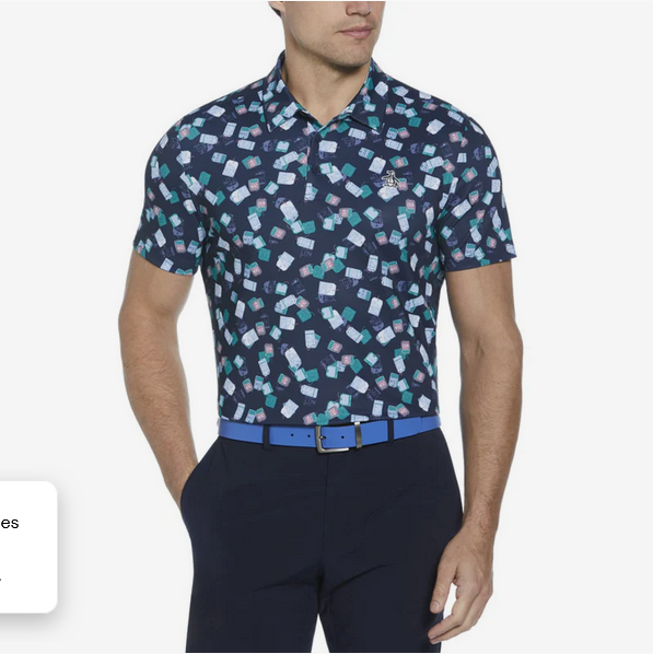 Pete's Travel Tags Print Polo Style #OGKSF014
