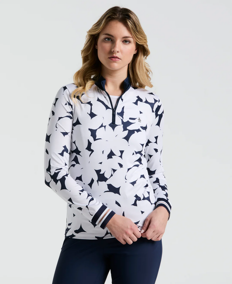 Sun Protection Riviera Floral Long Sleeve Top Style #OGKSF077