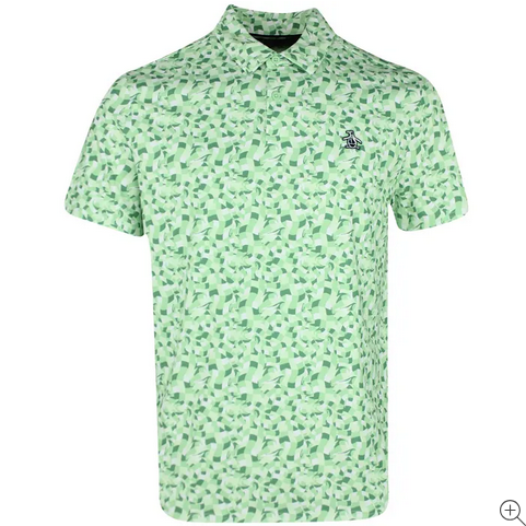 Underwater Mosaic Print Polo Style#OGKSF027
