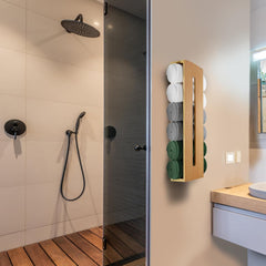 Wooden Towel Rack for Bathroom Wall Mounted