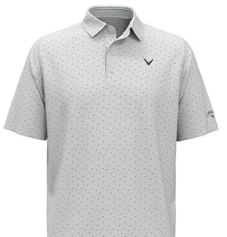 Mens Chevron Print Golf Polo CGKSD0H7