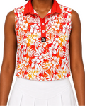 Citrus Bloom Ladies Sleeveless Golf Polo