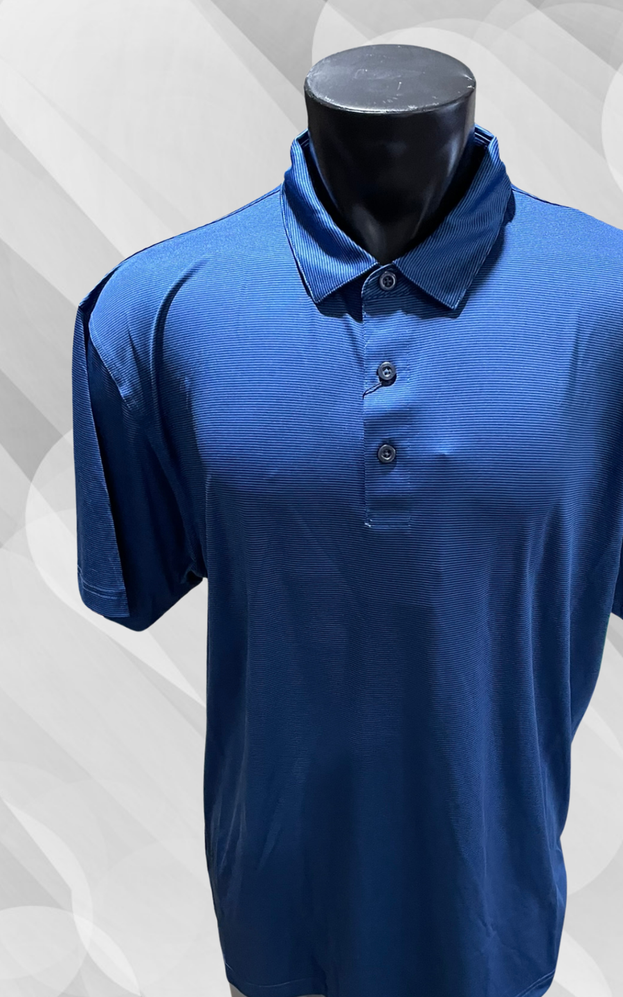 FINAL SALE - Callaway Mens Opti-Dri Mini Stripe Golf Polo #CGKS7086