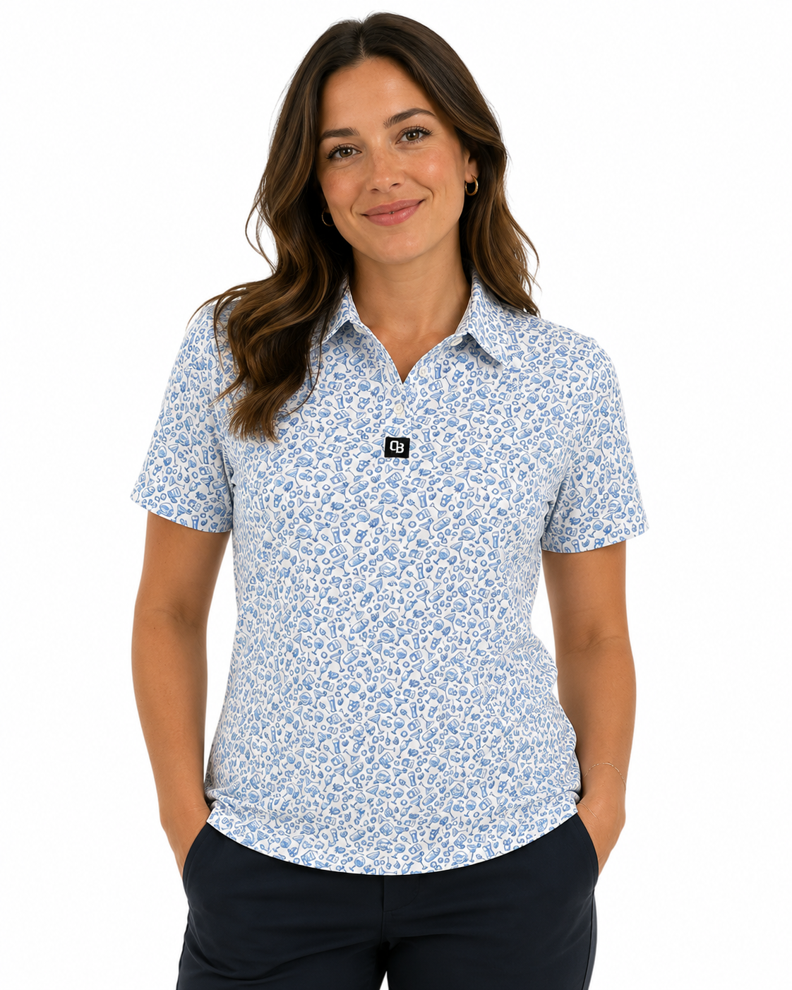 Happy Hour Ladies Golf Polo