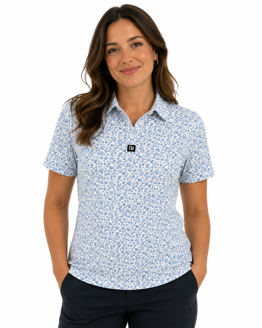 Happy Hour Ladies Golf Polo