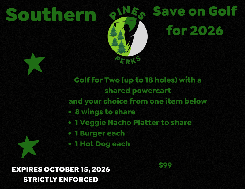 Save on Golf -  Pines Golf Perks (all food options)