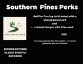 Buy Pines Perk - $107 Golf for 2 with Smash Burgers