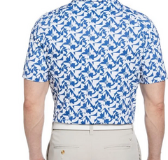 Layered Floral Print Polo