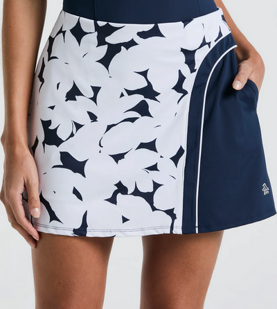 **Riviera Floral Block Pattern Skort