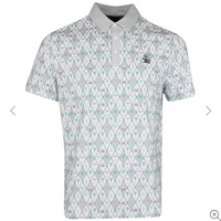 Cocktail Lattice Print Polo