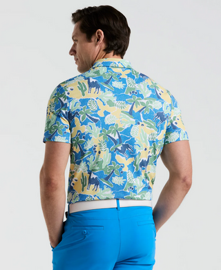 Ibiza Print "Earl" Short Sleeve Polo  Style#OGKSF021