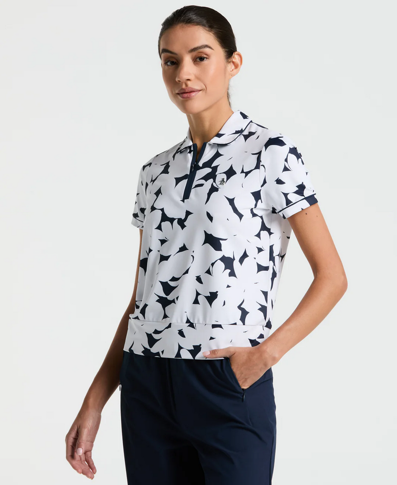 Riviera Floral Short Sleeve Top   Style #OGKSF072