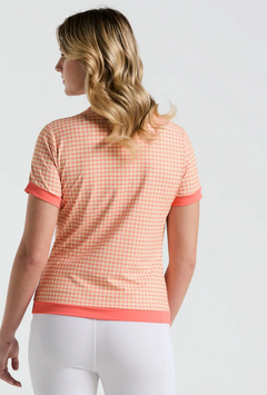 **Pete's Bowtie Colour Block Short Sleeve Top