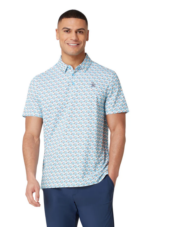 Layered Umbrella Print Polo  Style #OGKSF029
