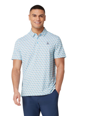 Layered Umbrella Print Polo  Style #OGKSF029