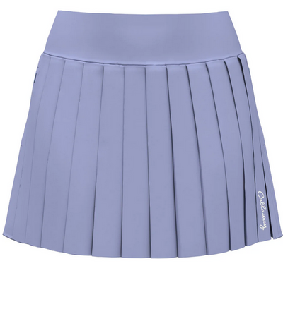 **High Waist Pleated Solid Skort  / 16