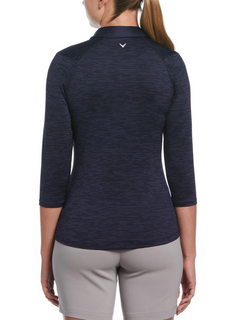 **Swing Tech 3/4" Sleeve Space Dye Polo