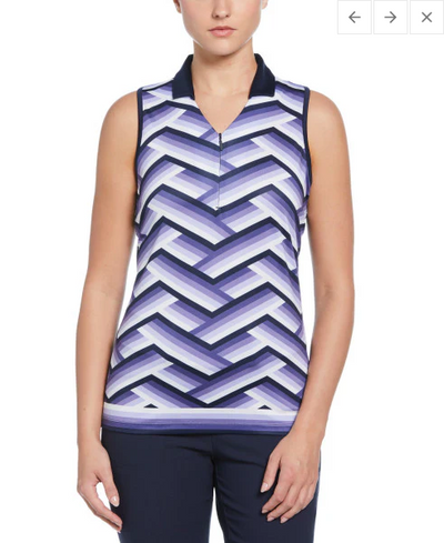 **Gradient Stripe Sleeveless Top