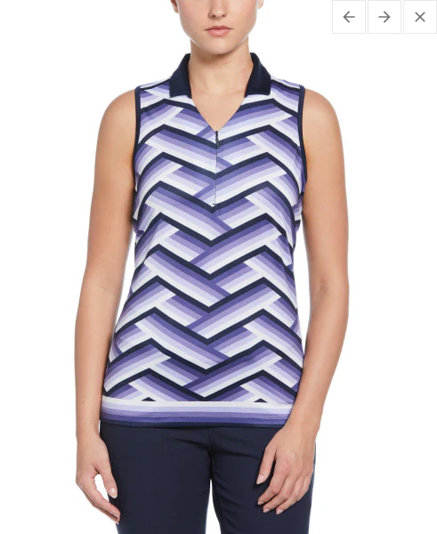 **Gradient Stripe Sleeveless Top