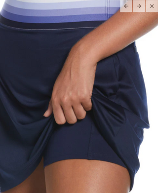 Chevron Gradient Asymmetrical Skort  /17"   Style #CGKBSF12