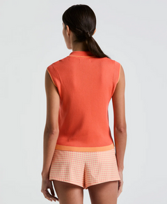 **Waist Length Sleeveless Sweater Top