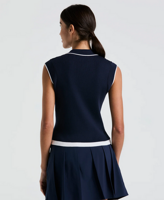 Waist Length Sleeveless Sweater Top     Style #OGGSF068