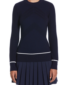 **Multi-Stitch Chevron Sweater