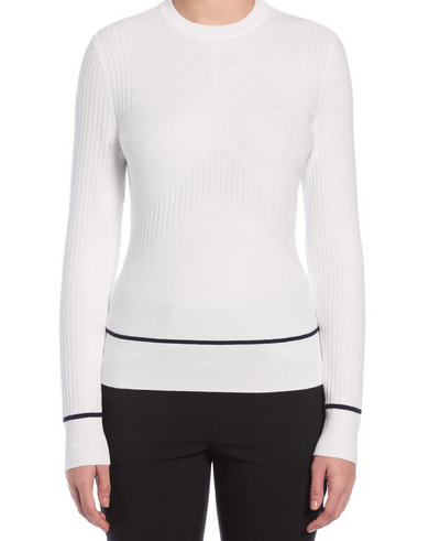 **Multi-Stitch Chevron Sweater