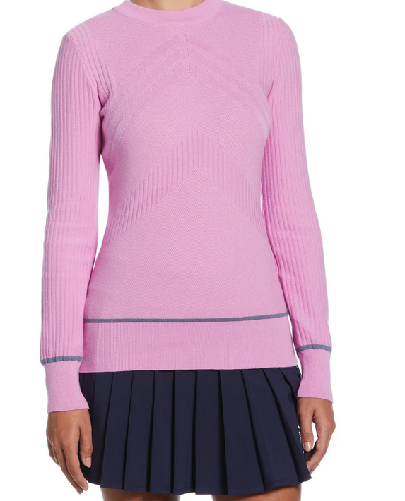 Multi-Stitch Chevron Sweater