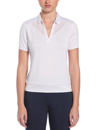 Waist Length Short Sleeve with Mesh Insert Top   Style #CGKSF131