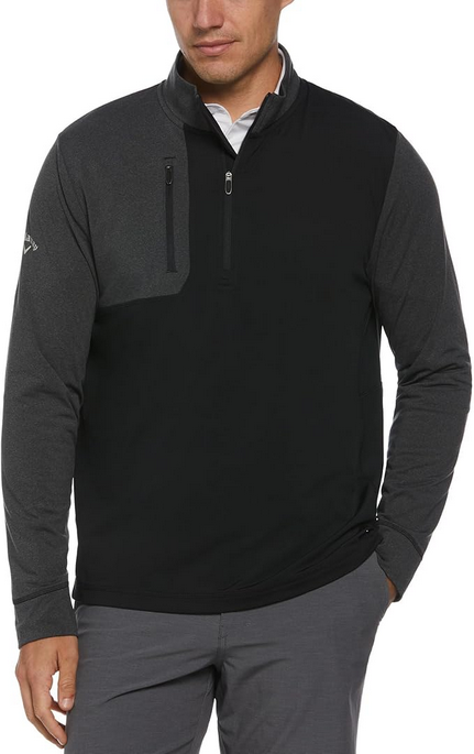 Thermal Half Zip Long Sleeve Sweater   Style#CGKFD014