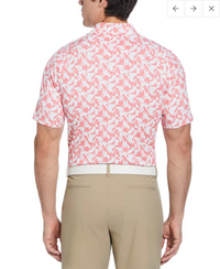 Layered Floral Print Polo