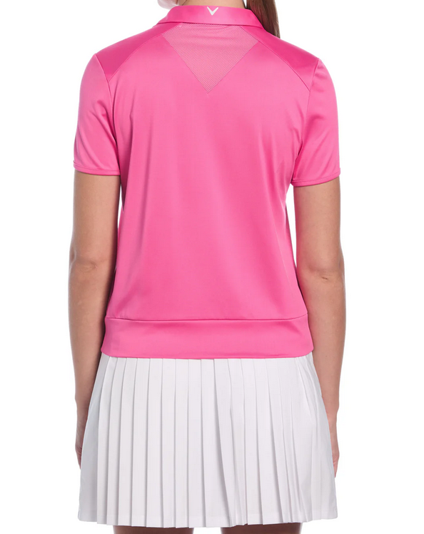 **Waist Length Short Sleeve with Mesh Insert Top