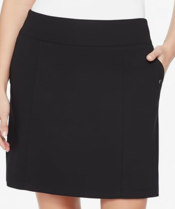 Pull On High Waisted Skort with Tummy Control