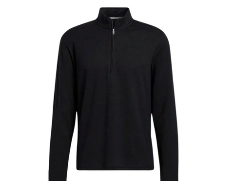 3 Stripe Quarter Zip Mens Long Sleeve