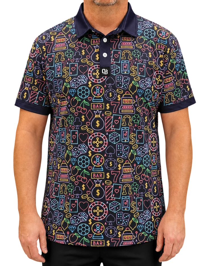The Gambler Mens Golf Polo