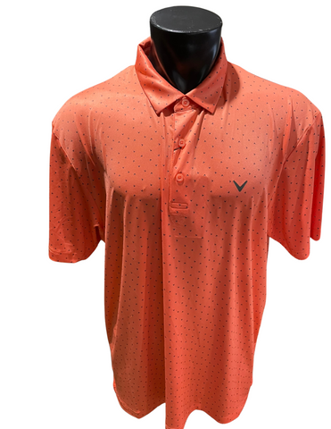 Mens Chevron Print Golf Polo CGKSD0H7