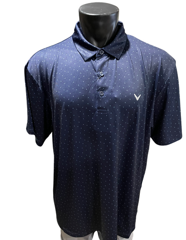 Mens Chevron Print Golf Polo CGKSD0H7