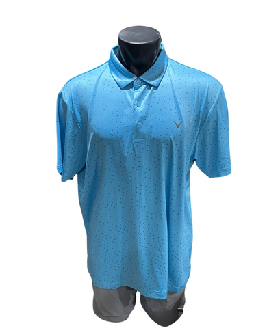 Mens Chevron Print Golf Polo CGKSD0H7