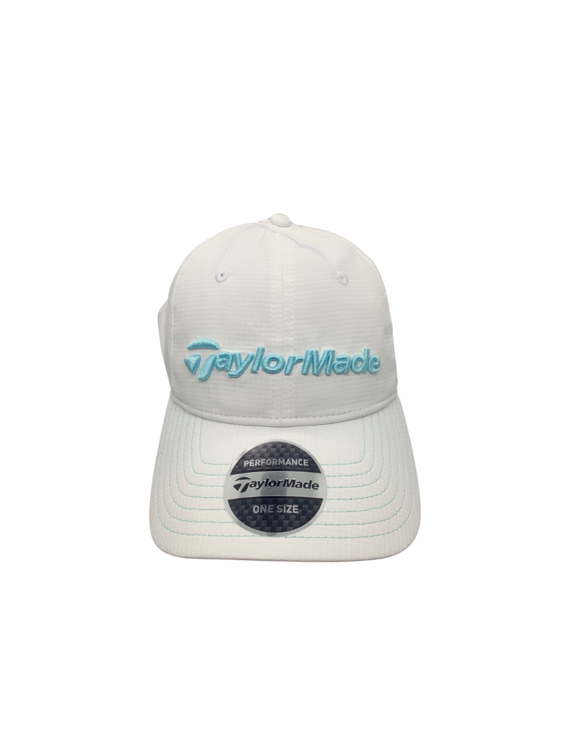 Radar Cap in White with Mint Logo