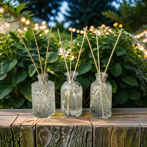 Sand + Fog Reed Diffuser Set, 3-pieces -Clear