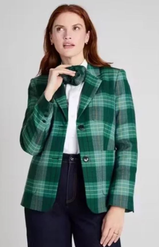 Greenhouse Plaid Blazer